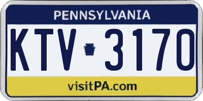 PA license plate KTV3170
