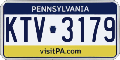 PA license plate KTV3179