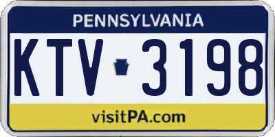PA license plate KTV3198