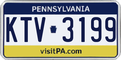 PA license plate KTV3199