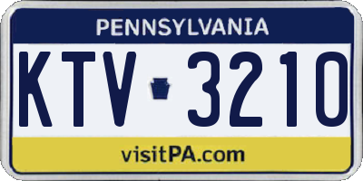 PA license plate KTV3210