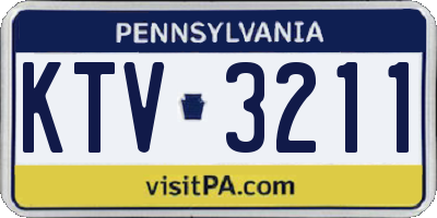 PA license plate KTV3211