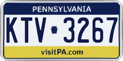 PA license plate KTV3267