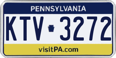 PA license plate KTV3272