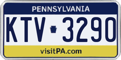 PA license plate KTV3290