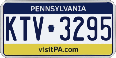 PA license plate KTV3295