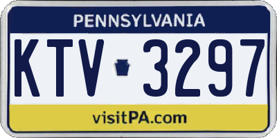 PA license plate KTV3297