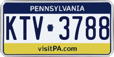 PA license plate KTV3788
