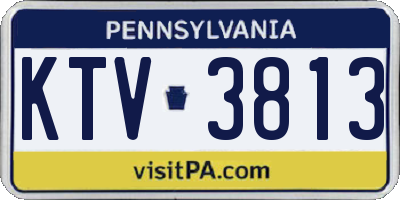 PA license plate KTV3813