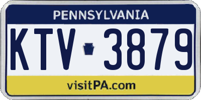 PA license plate KTV3879