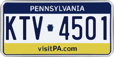 PA license plate KTV4501