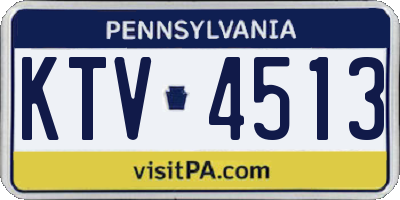PA license plate KTV4513