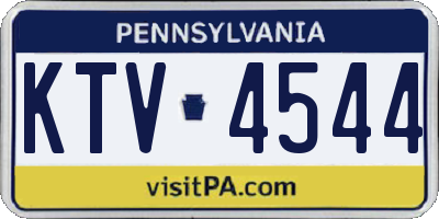 PA license plate KTV4544