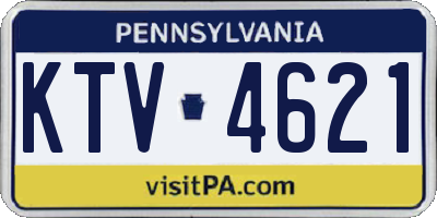PA license plate KTV4621