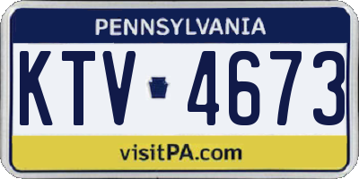 PA license plate KTV4673