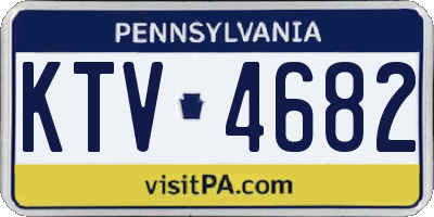 PA license plate KTV4682
