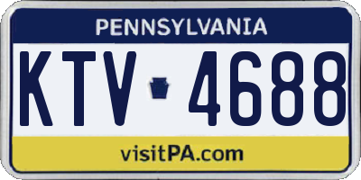 PA license plate KTV4688