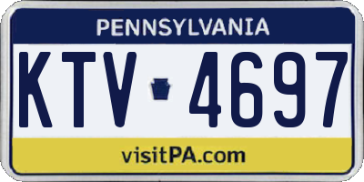 PA license plate KTV4697