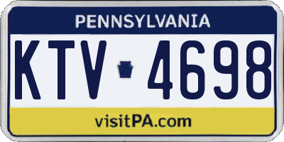 PA license plate KTV4698