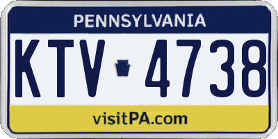 PA license plate KTV4738