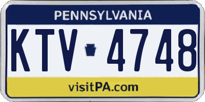 PA license plate KTV4748
