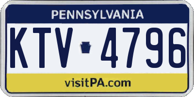 PA license plate KTV4796