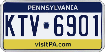 PA license plate KTV6901