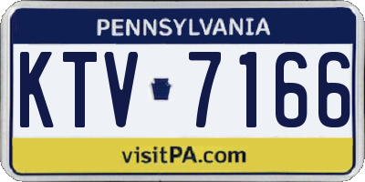 PA license plate KTV7166