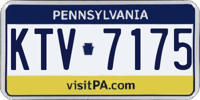 PA license plate KTV7175