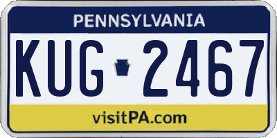 PA license plate KUG2467