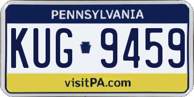 PA license plate KUG9459