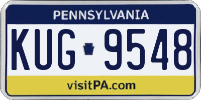 PA license plate KUG9548
