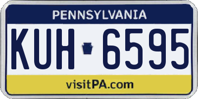 PA license plate KUH6595