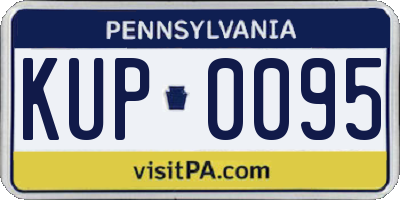 PA license plate KUP0095