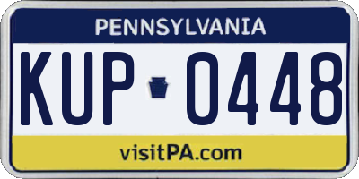 PA license plate KUP0448