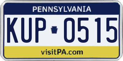 PA license plate KUP0515