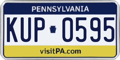 PA license plate KUP0595