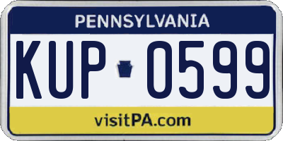 PA license plate KUP0599