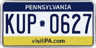 PA license plate KUP0627