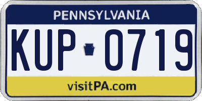 PA license plate KUP0719
