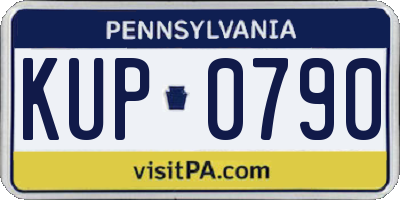 PA license plate KUP0790