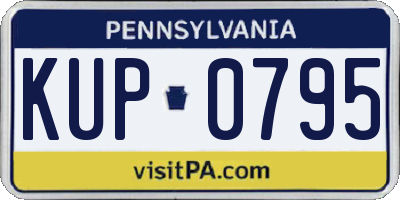 PA license plate KUP0795