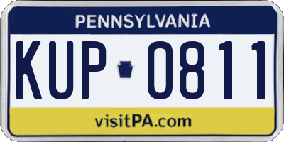PA license plate KUP0811