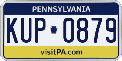 PA license plate KUP0879