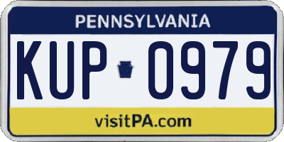 PA license plate KUP0979
