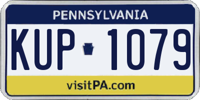 PA license plate KUP1079