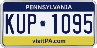 PA license plate KUP1095