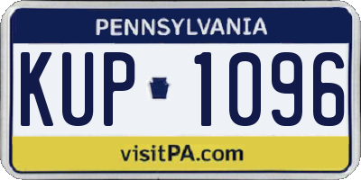 PA license plate KUP1096