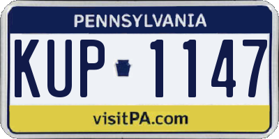 PA license plate KUP1147