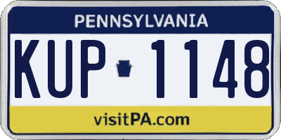 PA license plate KUP1148
